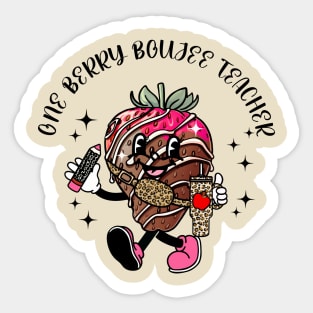 Teacher Valentines Day Berry Boujee Teacher Appreciation Sticker